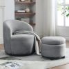 [Video] Welike Swivel barrel chair, living room swivel chair with round storage chair, 360 ¬∞ swivel club chair, nursery, bedroom, office, hotel with