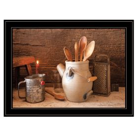 "Grandma's Kitchen Tools" By Irvin Hoover, Ready to Hang Framed Print, Black Frame