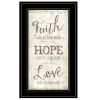 "Faith" by Mollie B, Ready to Hang Framed Print, Black Frame