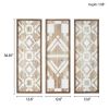 Two-tone Geometric 3-piece Wood Wall Decor Set