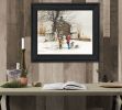 "The Joy of Snow" By John Rossini, Printed Wall Art, Ready To Hang Framed Poster, Black Frame