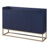 Modern Sideboard Elegant Buffet Cabinet with Large Storage Space for Dining Room, Entryway (Navy)