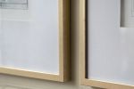 Set of 2 Fake Pencil Architectual Wall Art, Wall Decor Accent, 24" x 32"