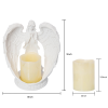 Carefree Fish Table Lamp Novelty LED Battery Angel Decor Prayer Votive Remote Controlled Timer 9in