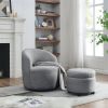 [Video] Welike Swivel barrel chair, living room swivel chair with round storage chair, 360 ¬∞ swivel club chair, nursery, bedroom, office, hotel with