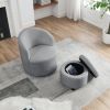 [Video] Welike Swivel barrel chair, living room swivel chair with round storage chair, 360 ¬∞ swivel club chair, nursery, bedroom, office, hotel with