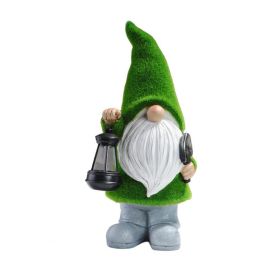 Gnome Night Solar Light Flower Decor Dimming Built-in Photoreceptor System Automatic Garden Decoration Fairy Desk Solar Light (Emitting Color: C)