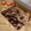 1pc, Tie-Dyed Plush Shag Furry Area Rug for Bedroom, Living Room, Nursery, and Kids Room - Ultra Soft and Fluffy, Washable, Non-Shedding, and Perfect