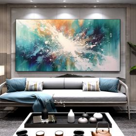 Hand Painted Oil Painting Large Acrylic Oil Painting On Canvas Abstract Painting Canvas Original abstract canvas wall art contemporary Painting For Li (Style: 1, size: 60x120cm)