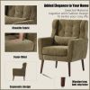 Modern Accent Chair Upholstered Foam Filled Living Room Chairs Comfy Reading Chair Mid Century Modern Chair with Chenille Fabric Lounge Arm Chairs Arm