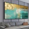 Handmade Oil Painting Large Original Gold Oil Painting on Canvas Abstract Gold Art Painting Bedroom Wall Decor Modern Textured Wall Art Decorative Pai